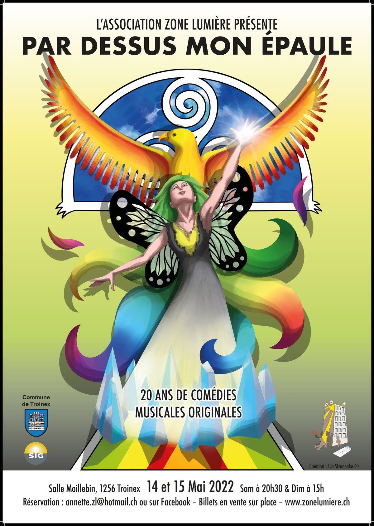 Affiche du spectacle Par-dessus mon épaule